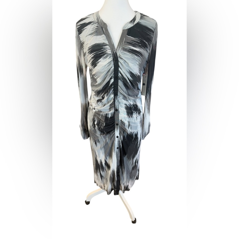 Madison+Hudson Black and White Patterned Dress